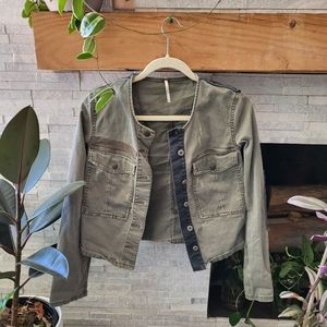 Xs Free People Green Jacket